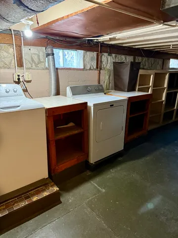 a room with storage and utility