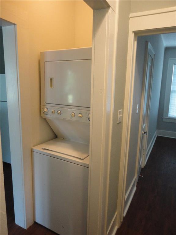 200 East 33rd Street Austin, TX 78705 - Photo 15 of 27 a view of a storage room with washer and dryer