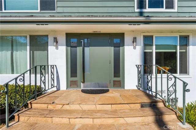 a view of a entryway door of the house