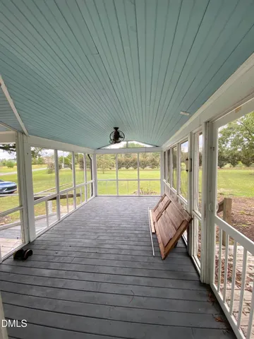 a view of balcony with couch