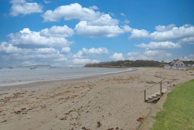 a view of an ocean beach