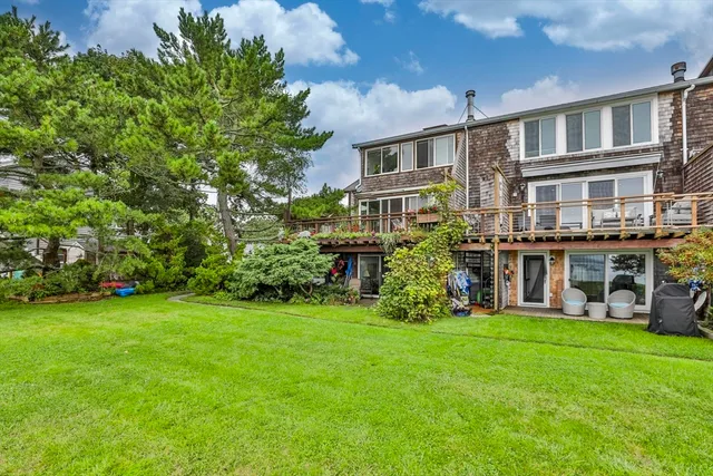 a house view with a garden space