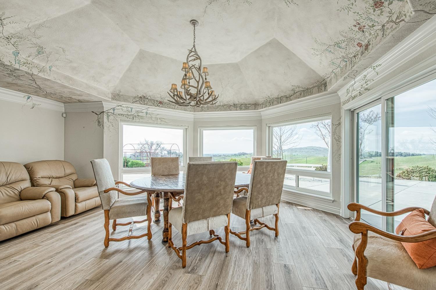 18300 Watts Valley Road Sanger, CA 93657 - Photo 28 of 78 a view of a dining room with furniture window and outside view