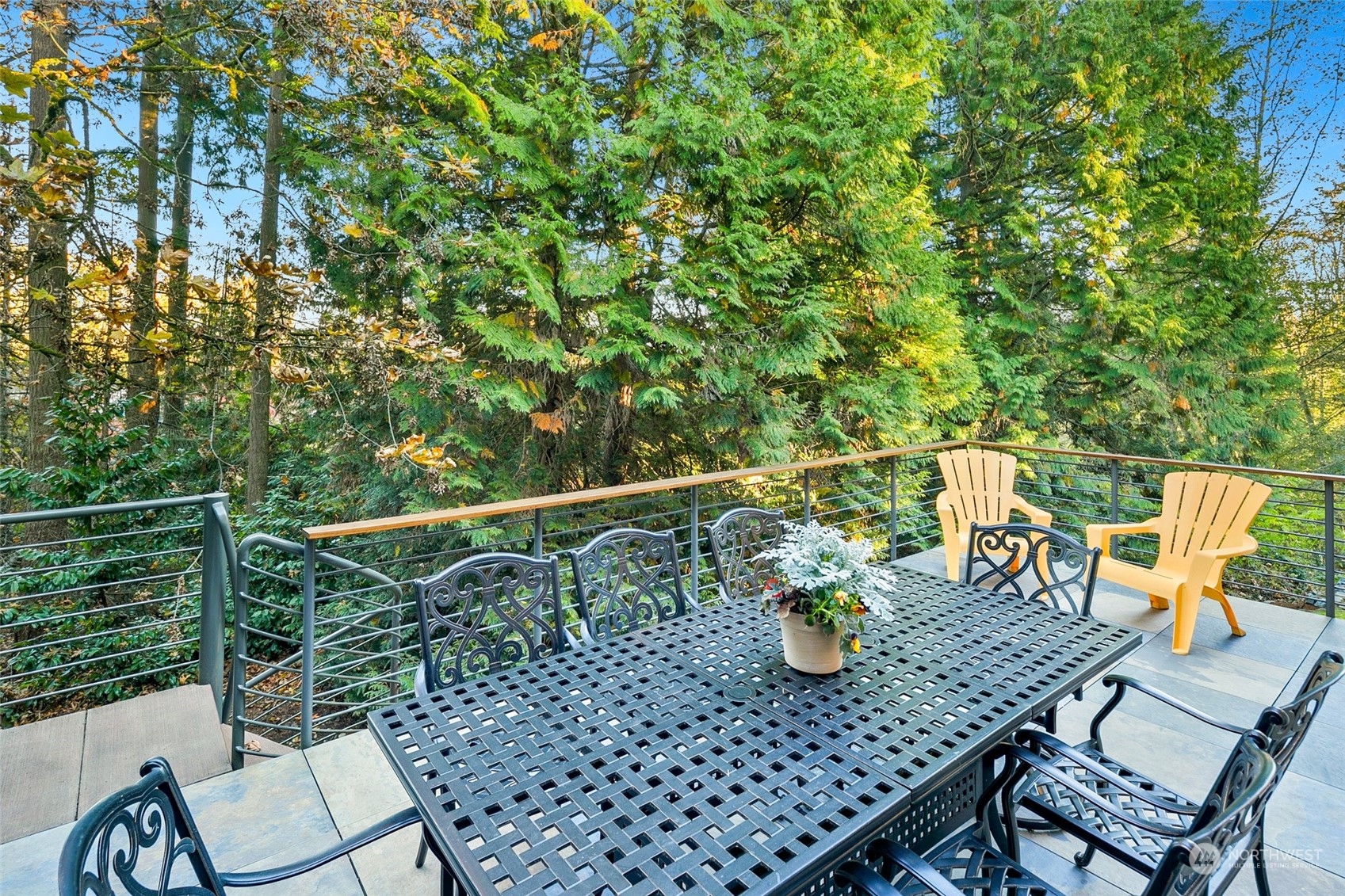 14704 Simonds Road Northeast Bothell, WA 98011 - Photo 16 of 40 a view of a roof deck with chair and wooden floor