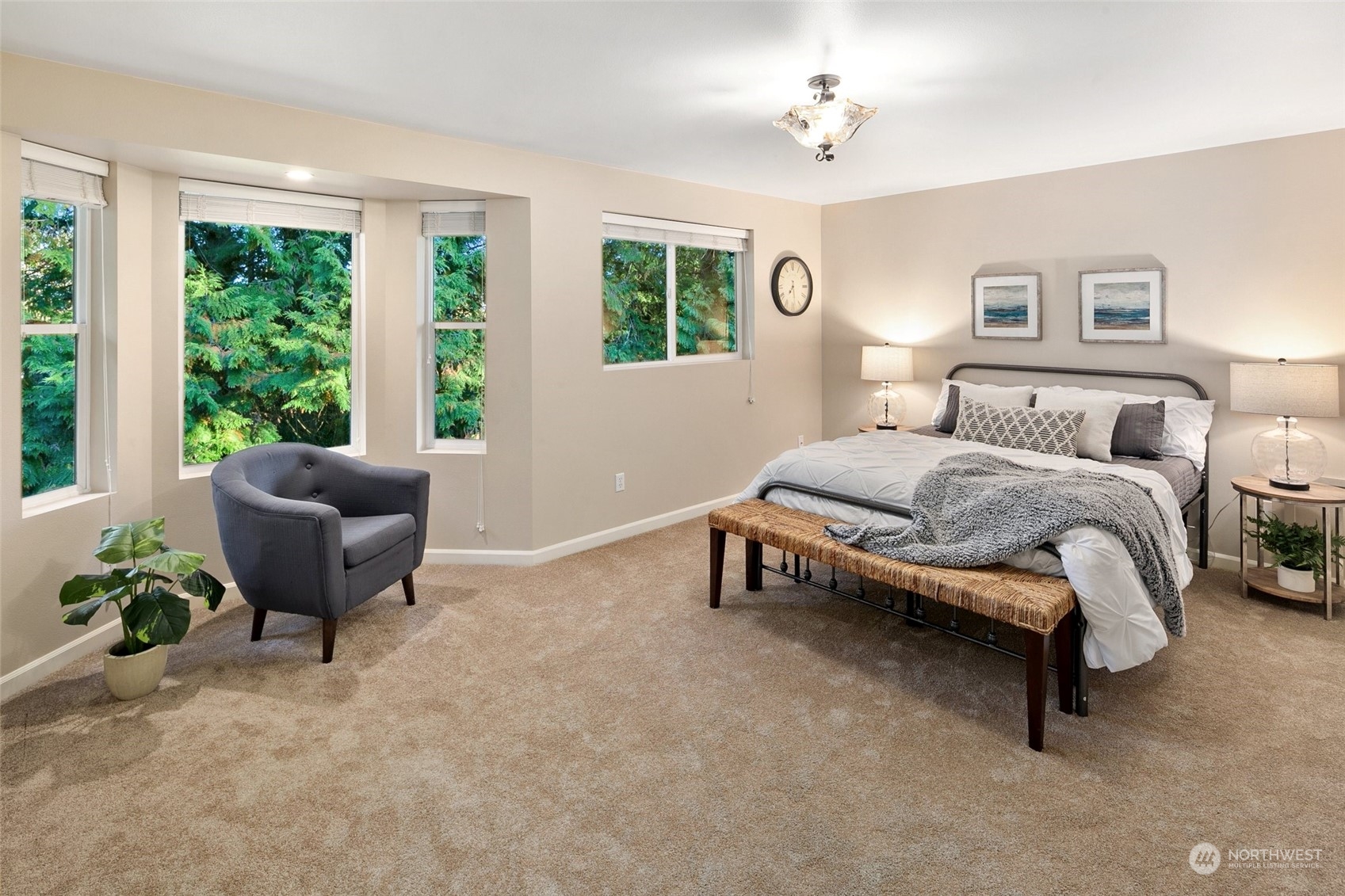 14704 Simonds Road Northeast Bothell, WA 98011 - Photo 18 of 40 a bedroom with a bed and a couch