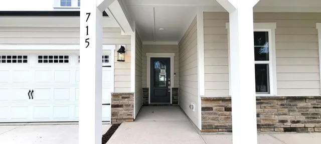 a view of front door with hallway