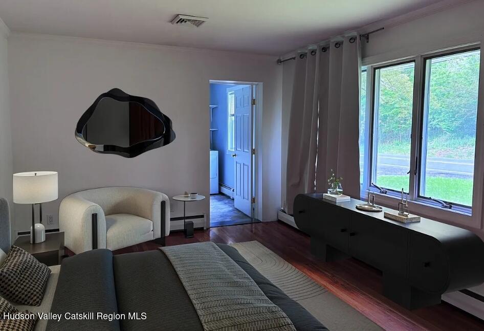 124 Blue Mountain Road Saugerties, NY 12477 - Photo 3 of 14 a bedroom with a bed and a window