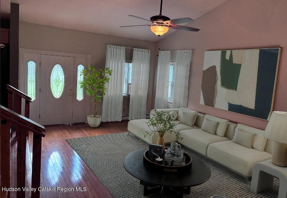124 Blue Mountain Road Saugerties, NY 12477 - Photo 4 of 14 a living room with furniture flowerpot and window