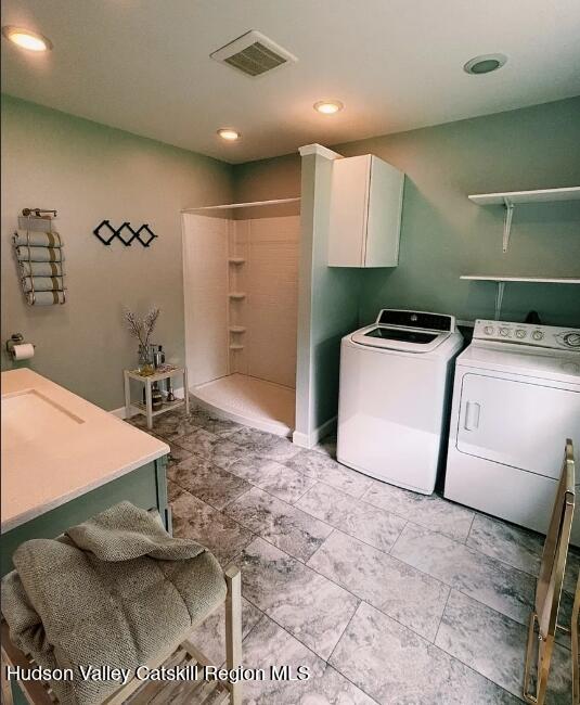124 Blue Mountain Road Saugerties, NY 12477 - Photo 10 of 14 a utility room with washer and dryer