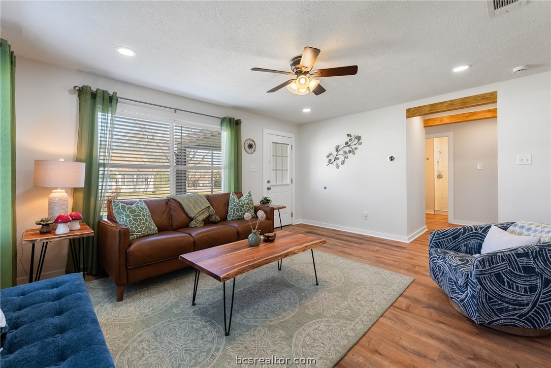 1019 East 27th Street Bryan, TX 77803 - Photo 6 of 30 Italian leather sleeper-sofa in living room!