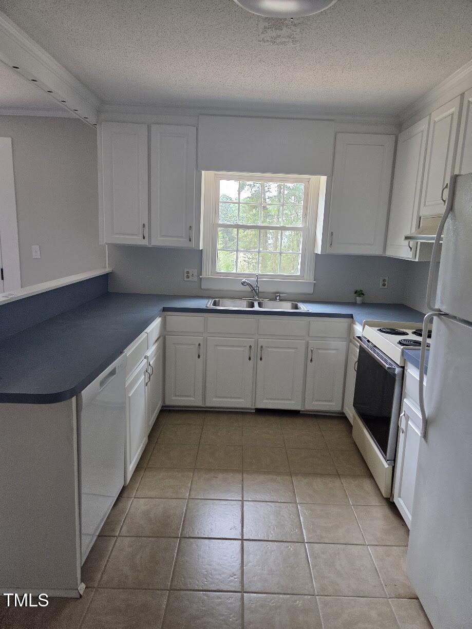 4116 Jane Lane Raleigh, NC 27604 - Photo 17 of 25 a kitchen with a sink a stove and cabinets