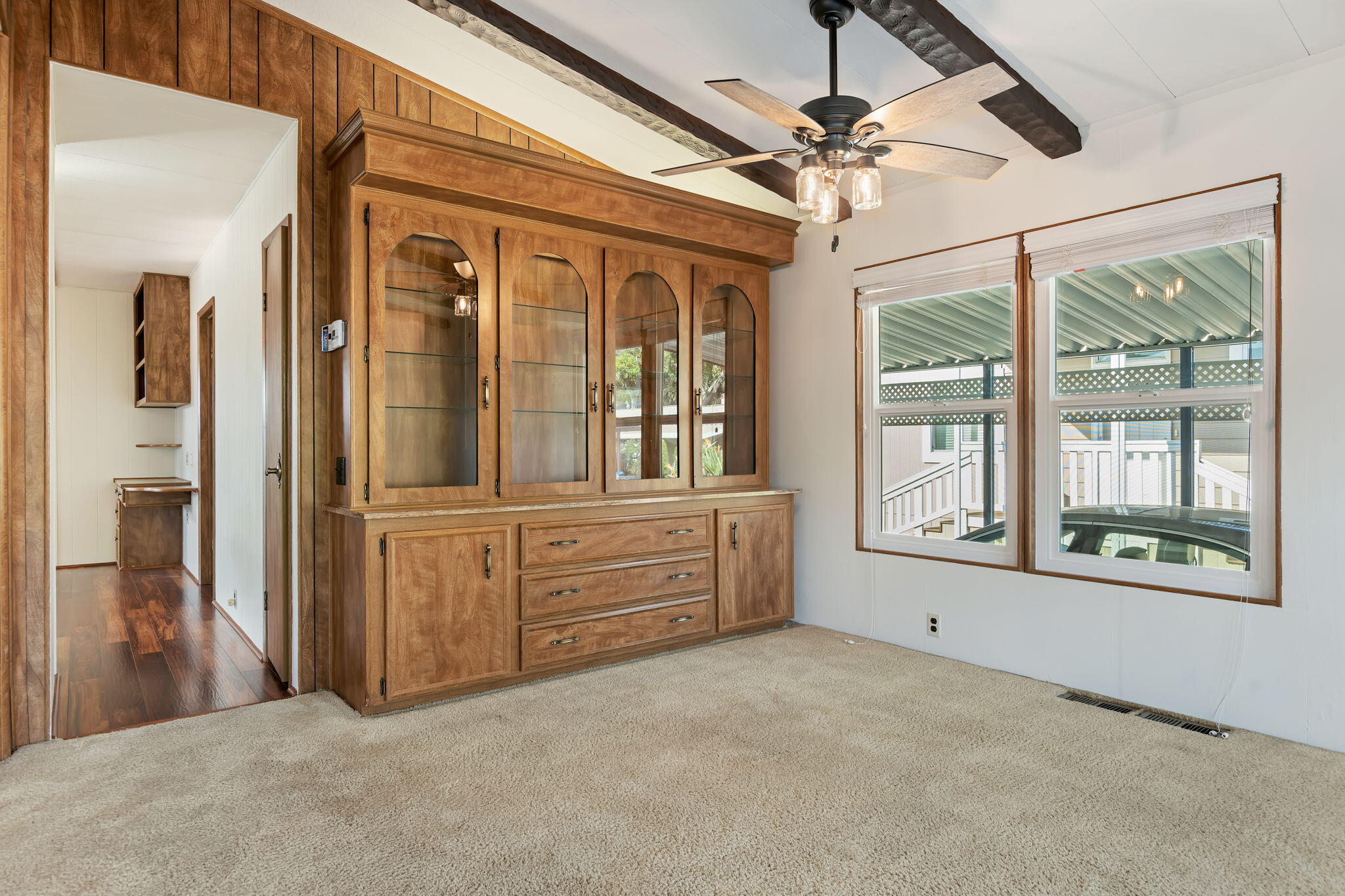 340 Old Mill Road, Unit 186 Santa Barbara, CA 93110 - Photo 16 of 40 a view of a hallway with windows