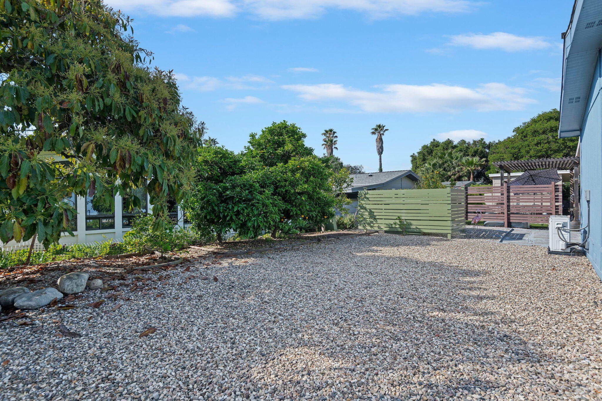 340 Old Mill Road, Unit 186 Santa Barbara, CA 93110 - Photo 30 of 40 a view of a backyard with large trees