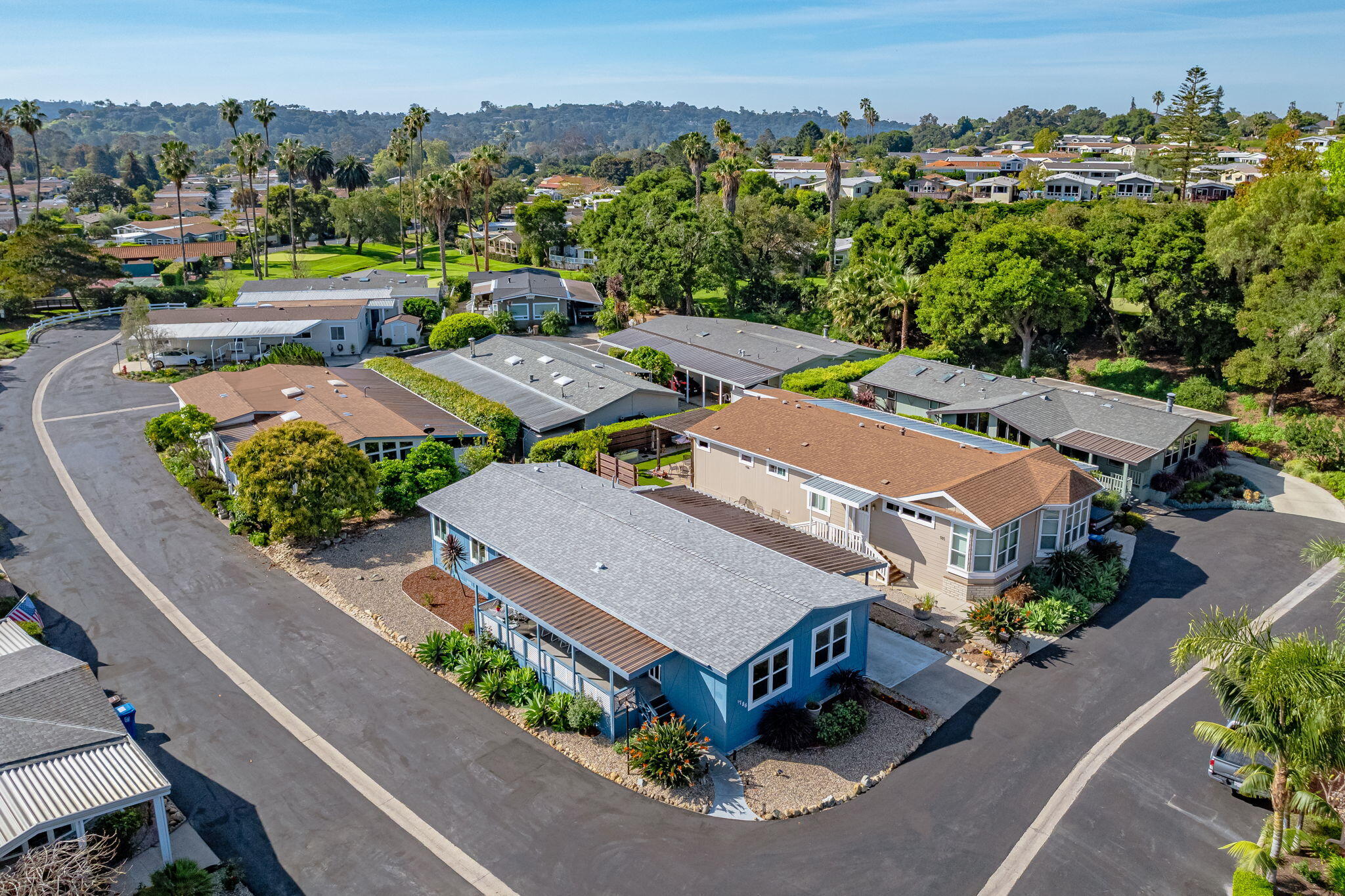 340 Old Mill Road, Unit 186 Santa Barbara, CA 93110 - Photo 4 of 40 an aerial view of a house with a garden