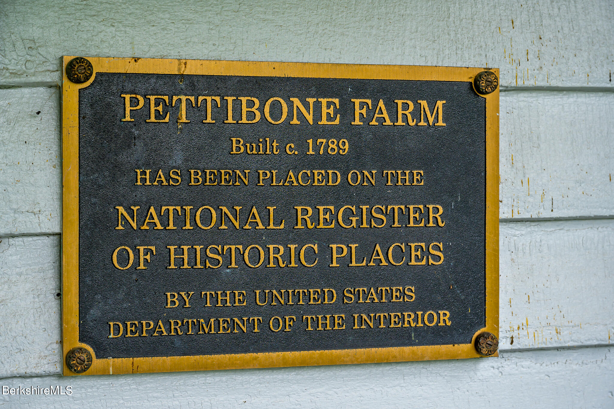 350 Old Cheshire Road Lanesborough, MA 01237 - Photo 9 of 23 350 Old Cheshire Register Plaque