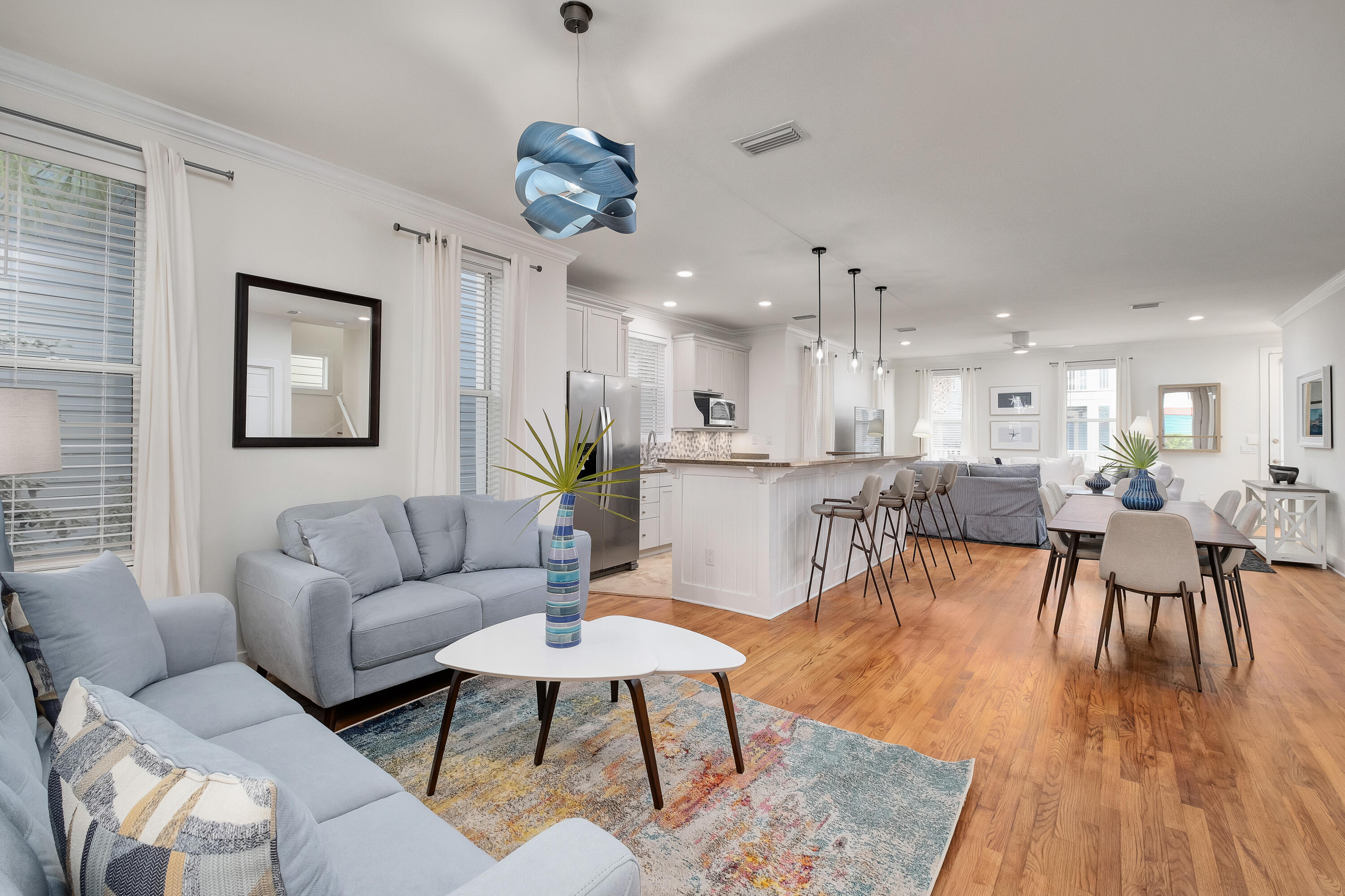 190 Seacrest Beach Boulevard West Seacrest, FL 32461 - Photo 4 of 37 a living room with furniture and kitchen view