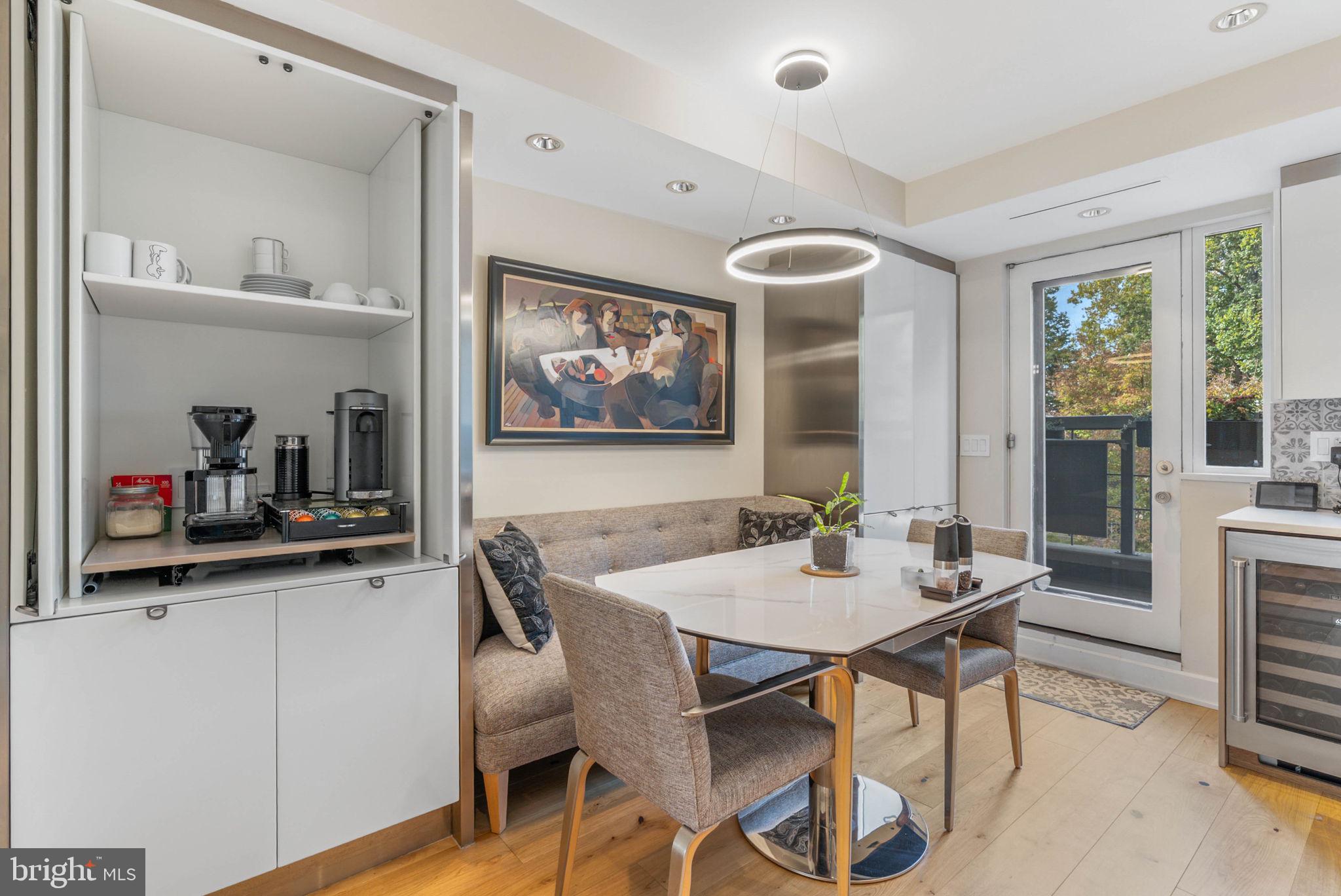 254 South 3rd Street Philadelphia, PA 19106 - Photo 42 of 73 a view of a dining room with furniture window and wooden floor