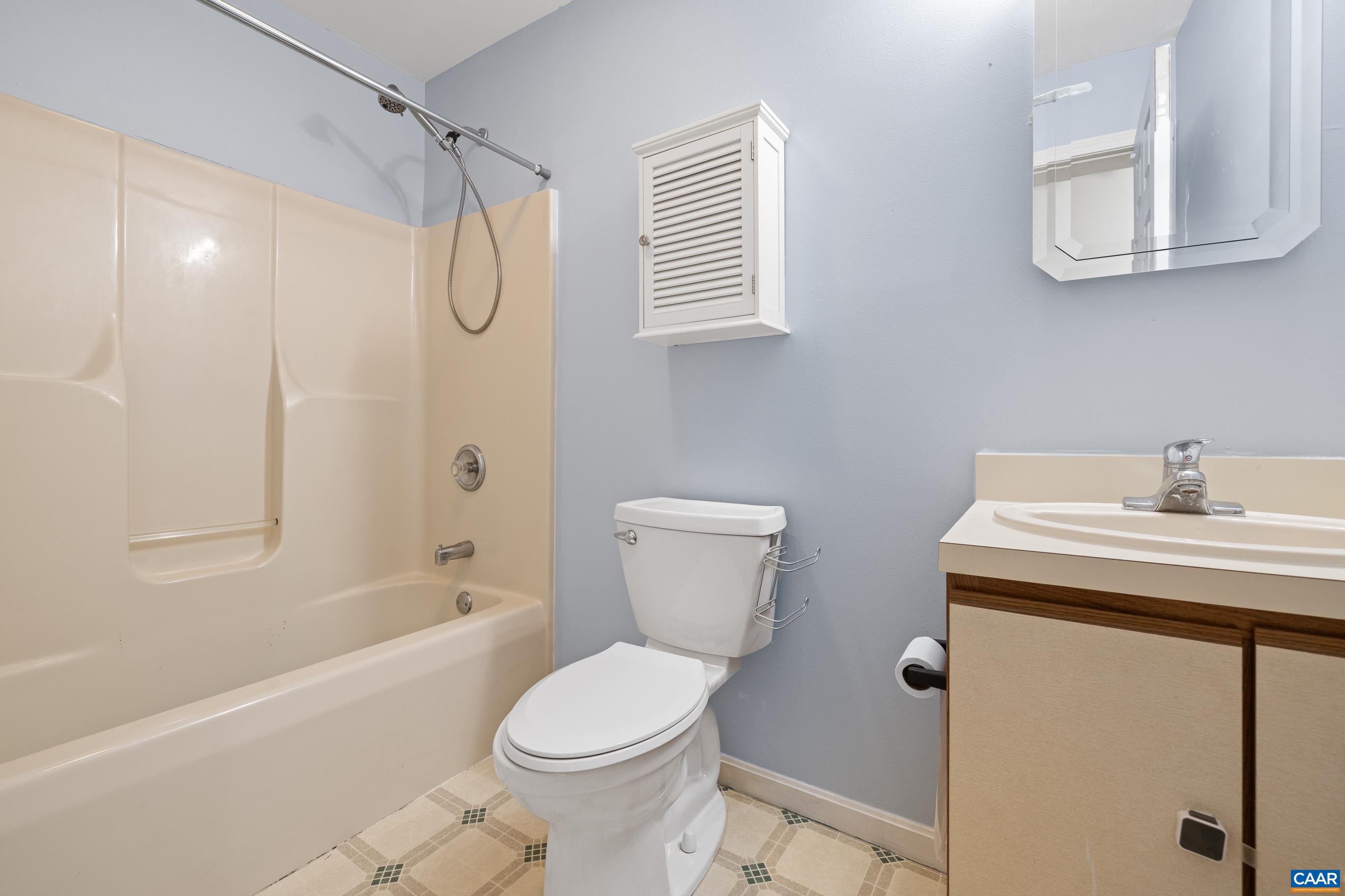 6183 Spring Hill Road Ruckersville, VA 22968 - Photo 7 of 31 a bathroom with a sink a toilet and shower