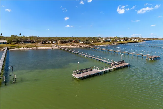 a view of a lake with outdoor space