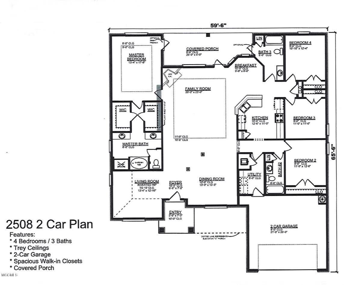 6249 Roxanne Way Biloxi, MS 39532 - Photo 33 of 33 2508 floor plan