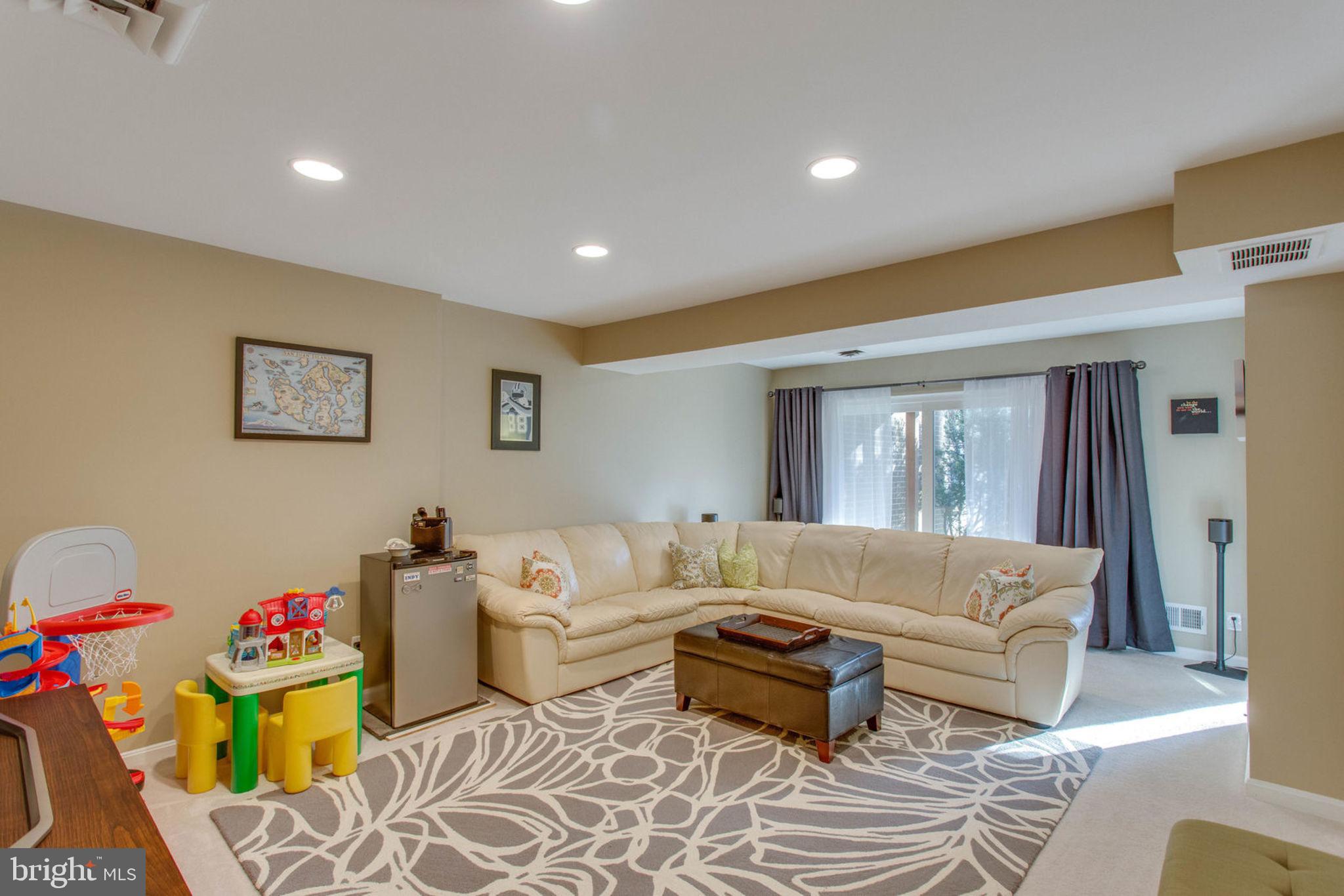11069 Saffold Way Reston, VA 20190 - Photo 39 of 66 Large Lower Level Family Room