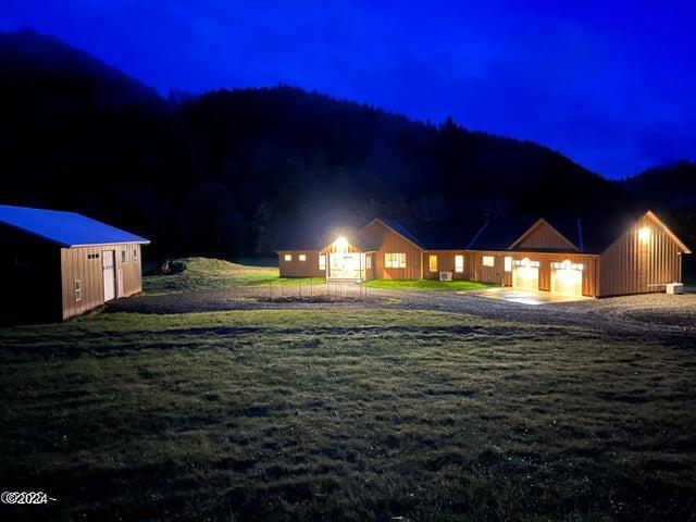 540 Big Rock Creek Road Blodgett, OR 97326 - Photo 50 of 54 Gorgeous night
