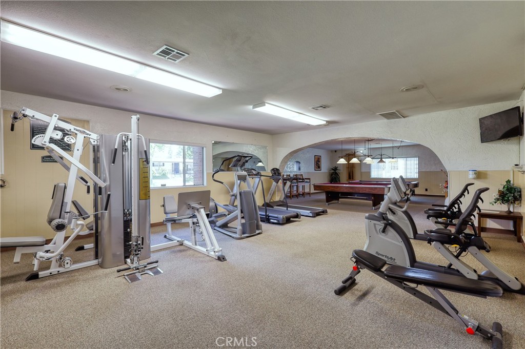 1001 East Lambert Road, Unit 258 La Habra, CA 90631 - Photo 68 of 75 a view of a room with gym equipment