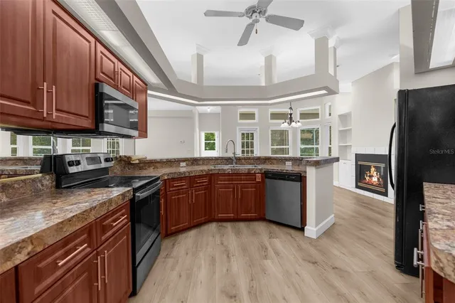 a bathroom with a bathtub and a toilet