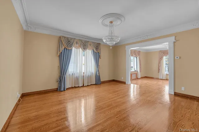 a view of livingroom with hardwood floor and window
