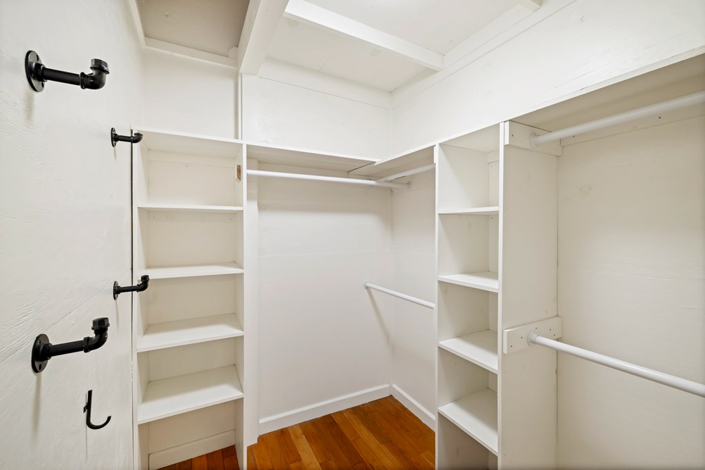 210 East Overbend Trail Blue Ridge, GA 30513 - Photo 13 of 38 a view of walk in closet with empty racks