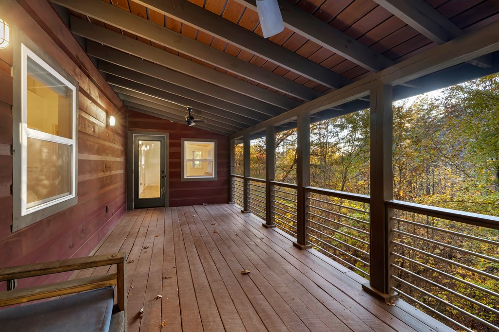 210 East Overbend Trail Blue Ridge, GA 30513 - Photo 16 of 38 a view of porch with wooden floor