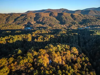 a view of city and mountain