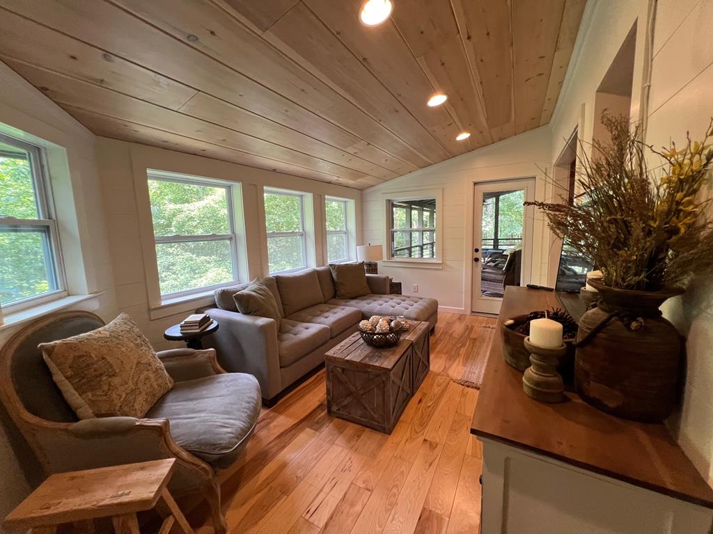 210 East Overbend Trail Blue Ridge, GA 30513 - Photo 48 of 69 a living room with furniture and a large window