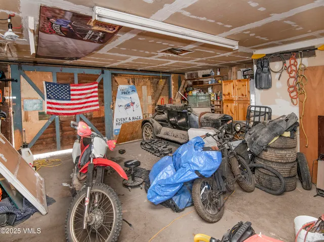 a storage and utility room