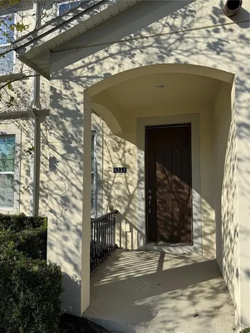 a view of a door of the house