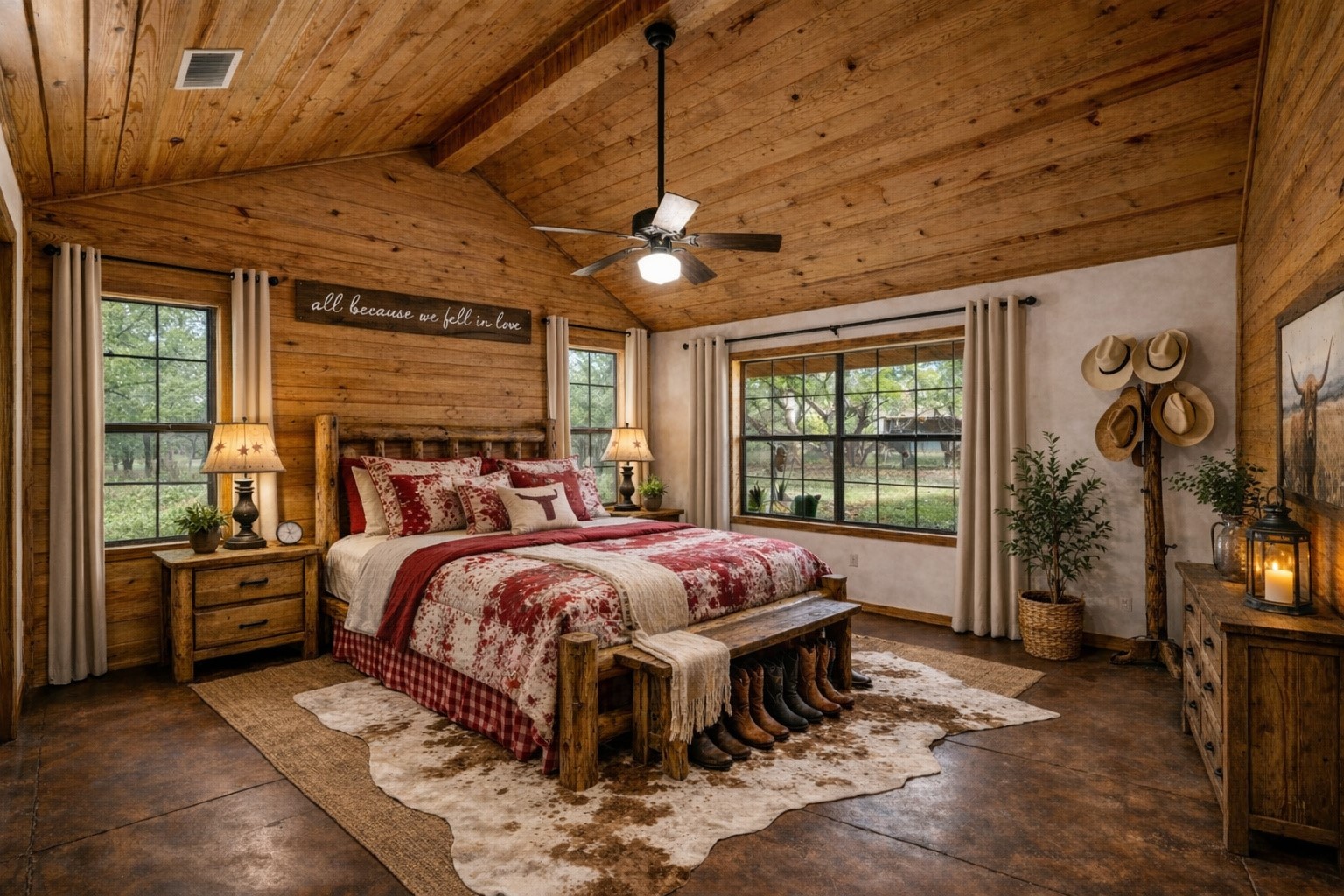 1077 Burdette Wells Road Lockhart, TX 78644 - Photo 20 of 38 a bed room with a bed and a chandelier