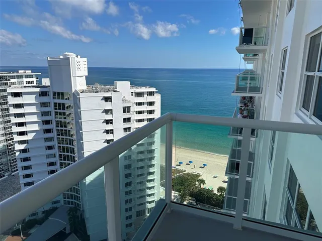 a view of balcony with city view