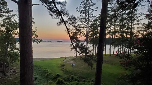 a view of a livingroom with wooden floor and windows