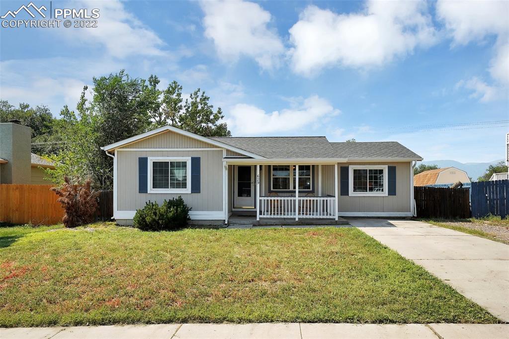 629 Blossom Field Road Fountain, CO 80817 - Photo 1 of 25 a house view with a garden space