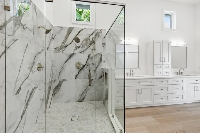 an empty room with wooden floor