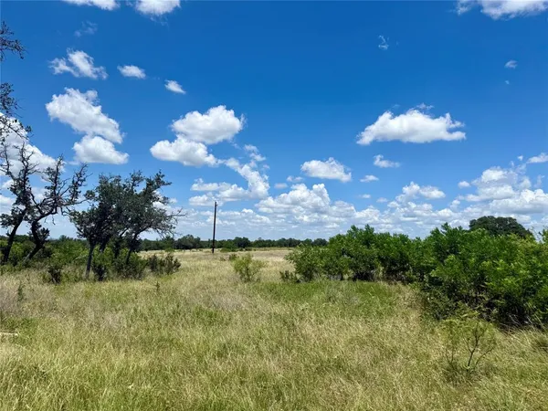 a view of outdoor space with trees all around
