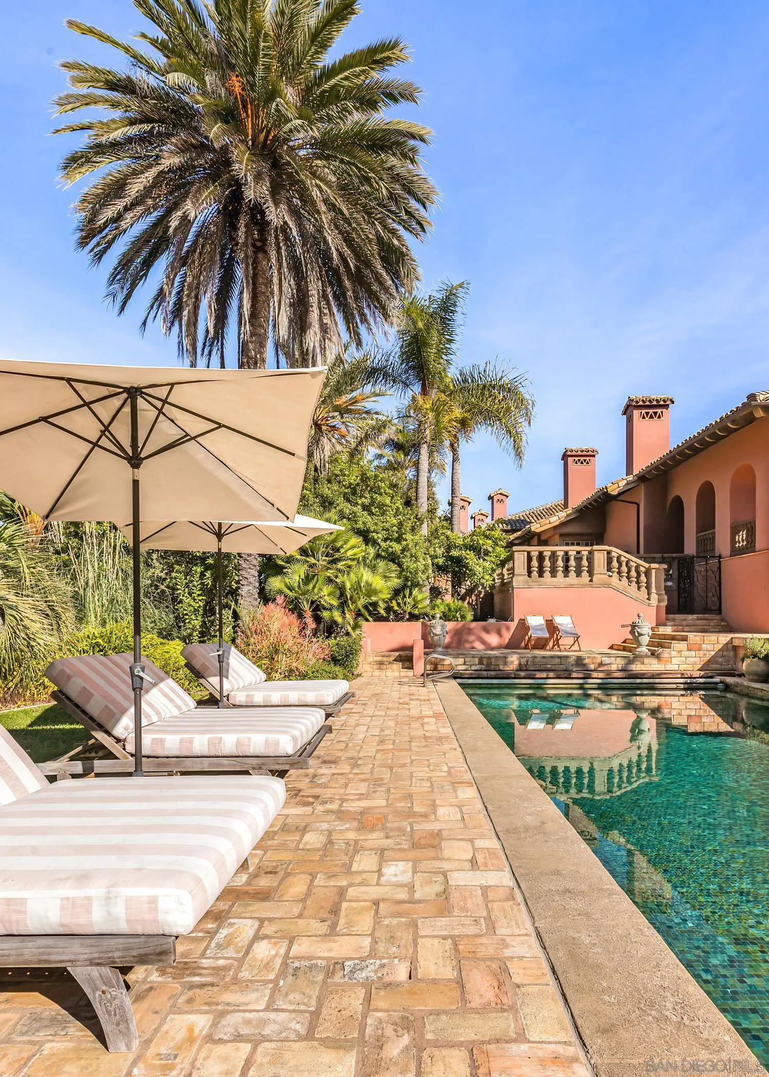 17116 Paseo Hermosa Rancho Santa Fe, CA 92067 - Photo 49 of 59 a view of a swimming pool and a chair