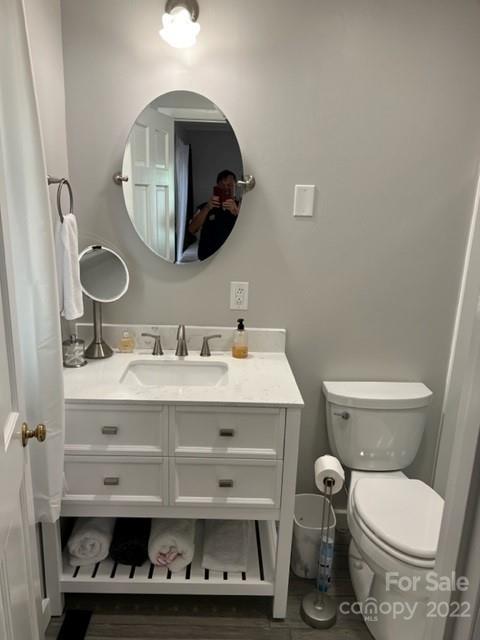 200 Golfwatch Road Canton, NC 28716 - Photo 12 of 38 a bathroom with a toilet a sink and a mirror