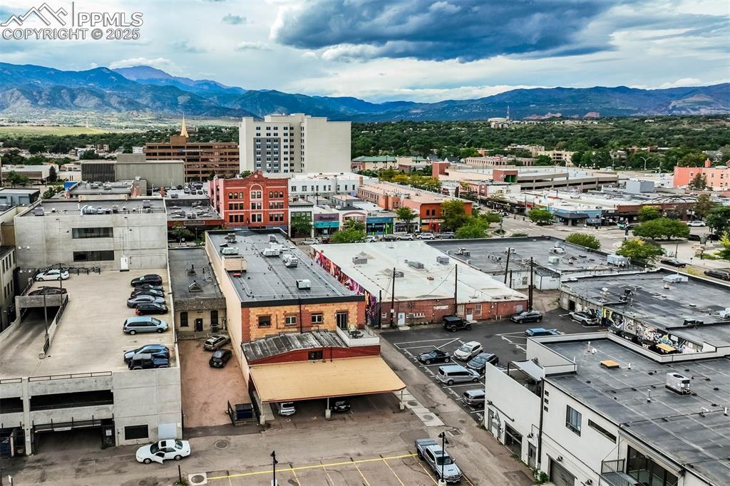 115 North Tejon Street, Unit B Colorado Springs, CO 80903 - Photo 39 of 43 an aerial view of a city
