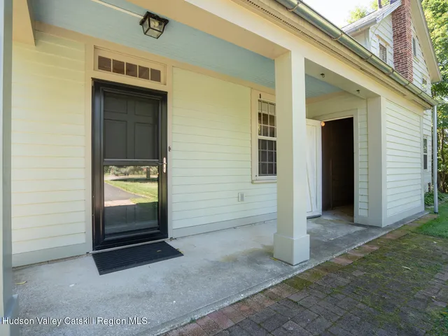 a view of front door of house
