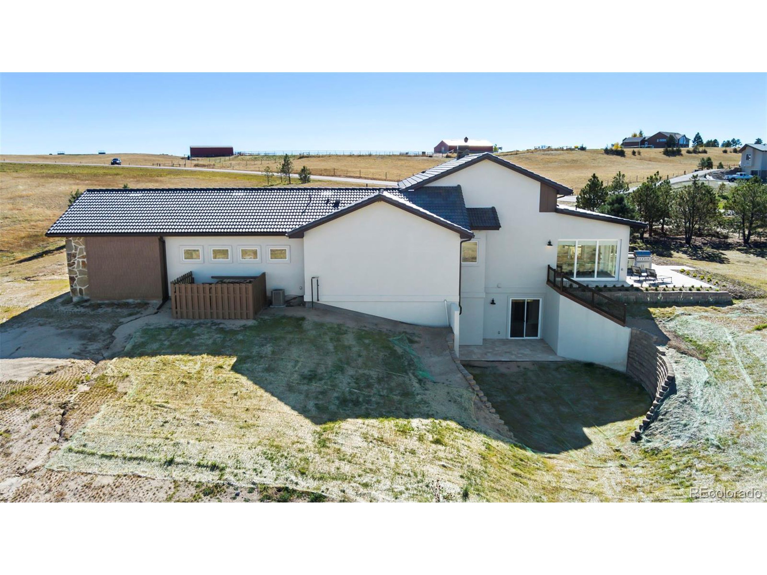 4694 Settlers Ridge Road Colorado Springs, CO 80908 - Photo 36 of 43 a view of a terrace with a sink