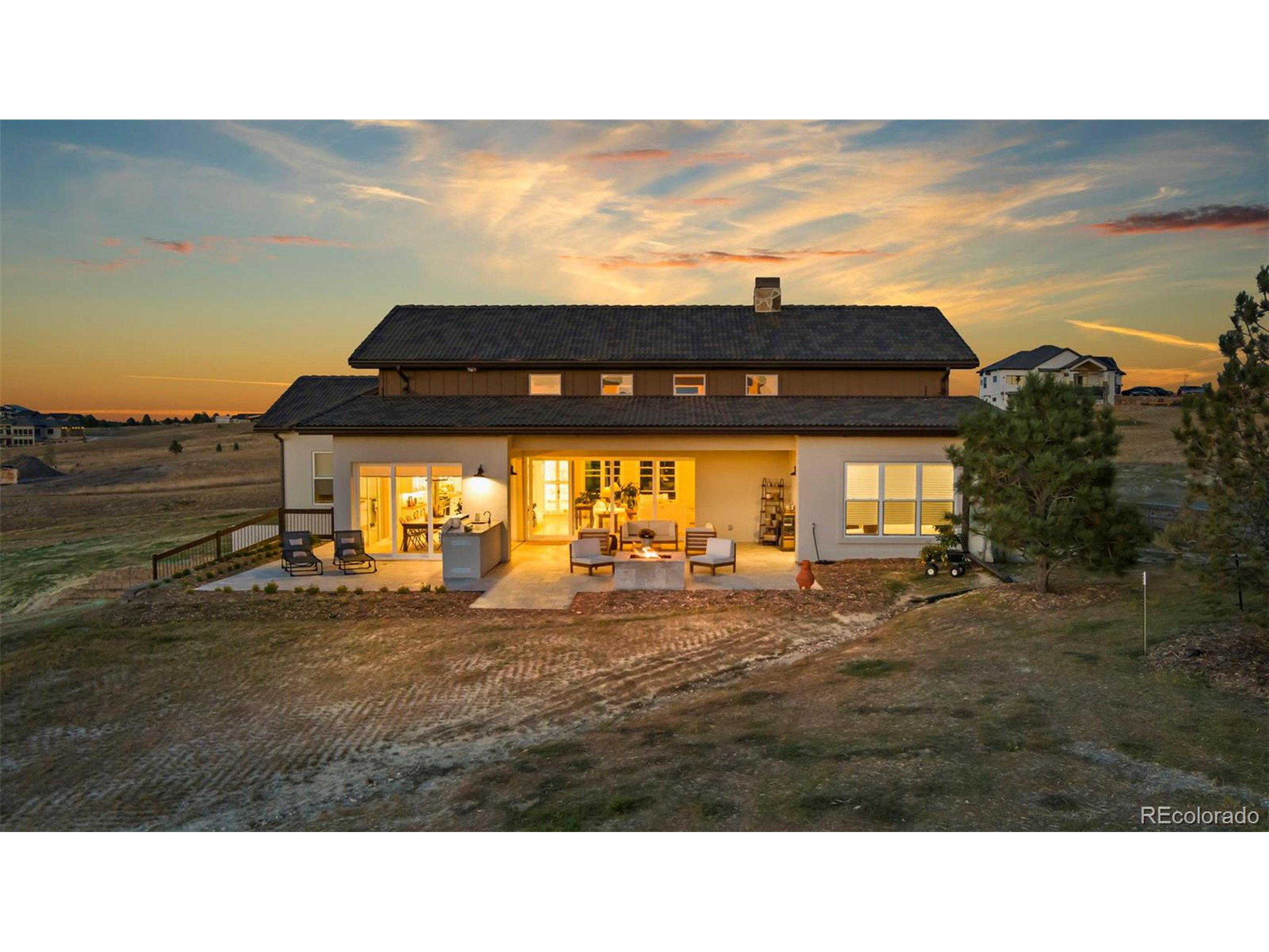 4694 Settlers Ridge Road Colorado Springs, CO 80908 - Photo 41 of 43 a black and white photo of a big room