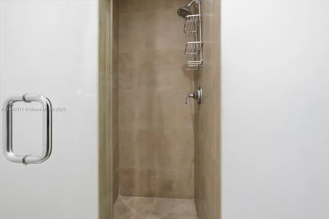 a view of a swimming pool and a chair