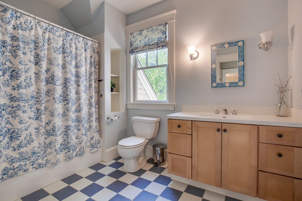 73 Weston Road Lincoln, MA 01773 - Photo 23 of 30 a bathroom with a sink toilet and shower