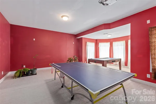a room with furniture and windows